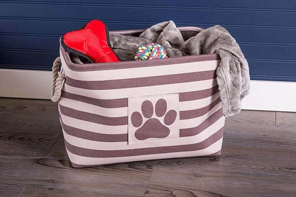 Bone Dry Round Pet Toy Storage Bin