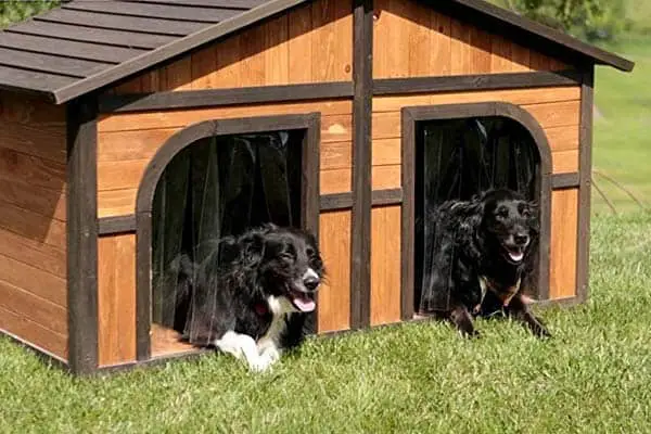 Solid Wood Heated Extra Large Dog House