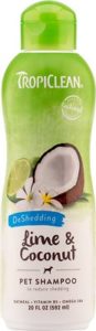 tropiclean lime coconut deshedding dog shampoo