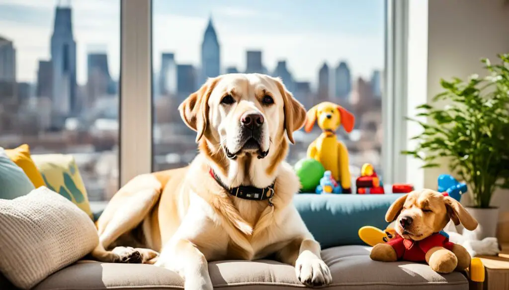 apartment living with labradors