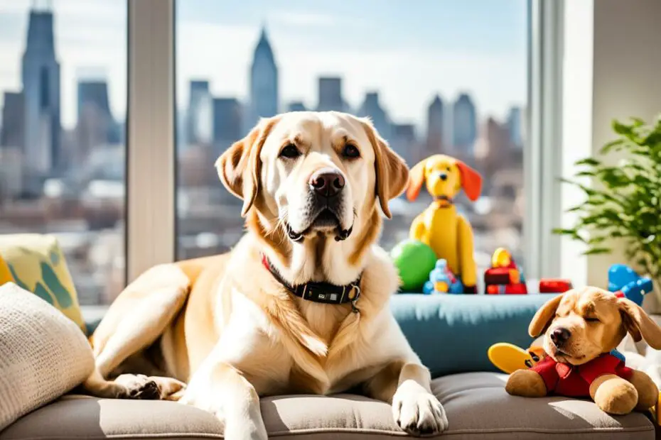 apartment living with labradors